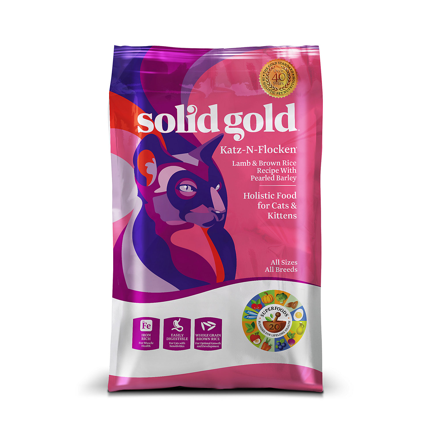 Solid Gold 素力高 (全年齡)貓糧 12LBS