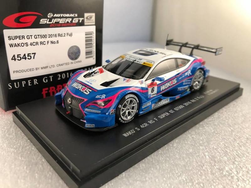 EBBRO 45457 WAKO'S 4CR RC F SUPER GT GT500 2016 1/43