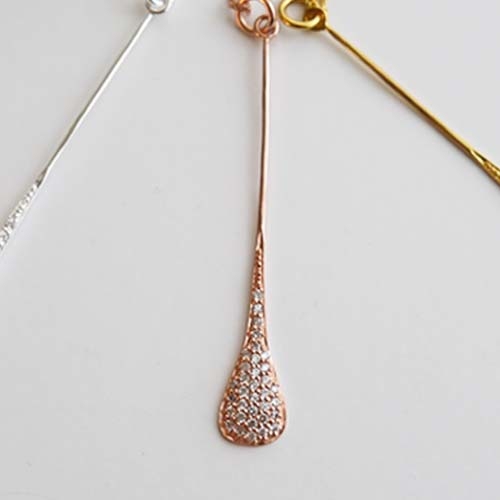 古典樂純銀項鍊(玫瑰金色)/DN723R