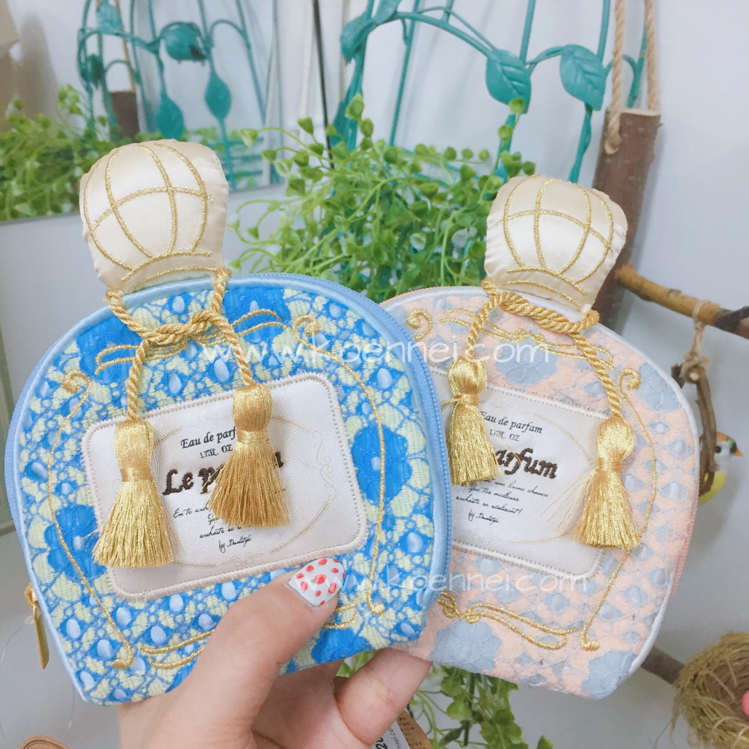 日本香水形蕾絲飾物耳環收納袋(4色)