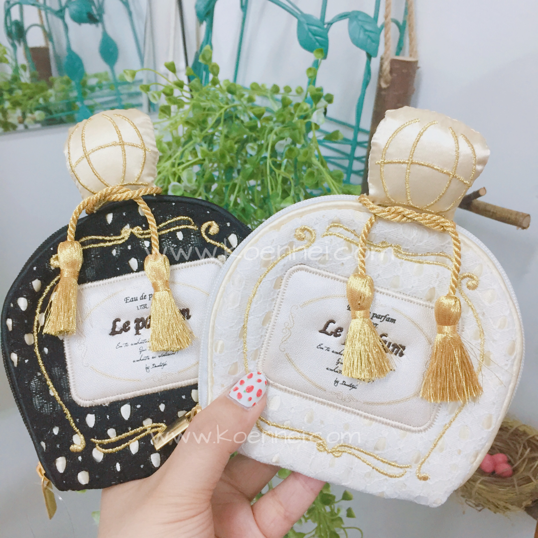 日本香水形蕾絲飾物耳環收納袋(4色)