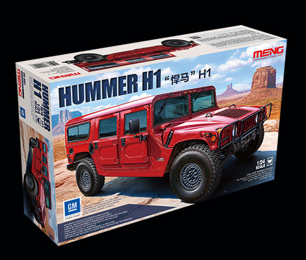 MENG CS-002 1/24 us gm hummer H1 suv jeep model