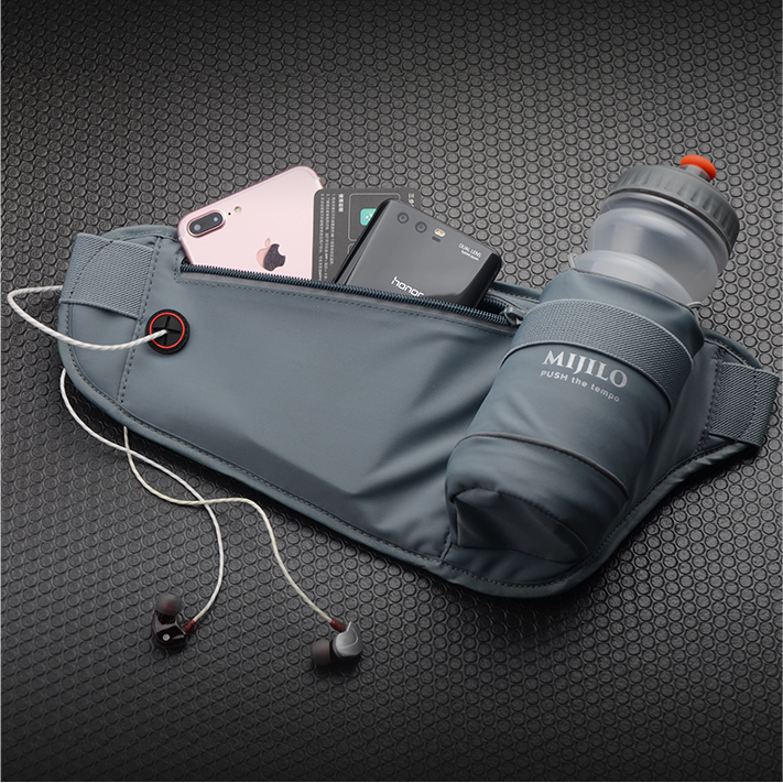 輕便多功能運動腰包連水壺