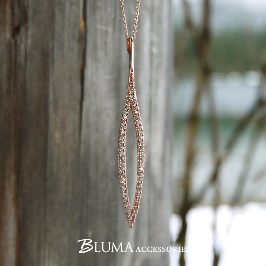 秋天純銀項鍊(玫瑰金色)/DN722R