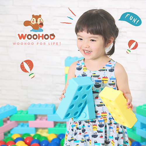 FantasBrick 大型搖搖軟積木 WOOHOO - 120pcs