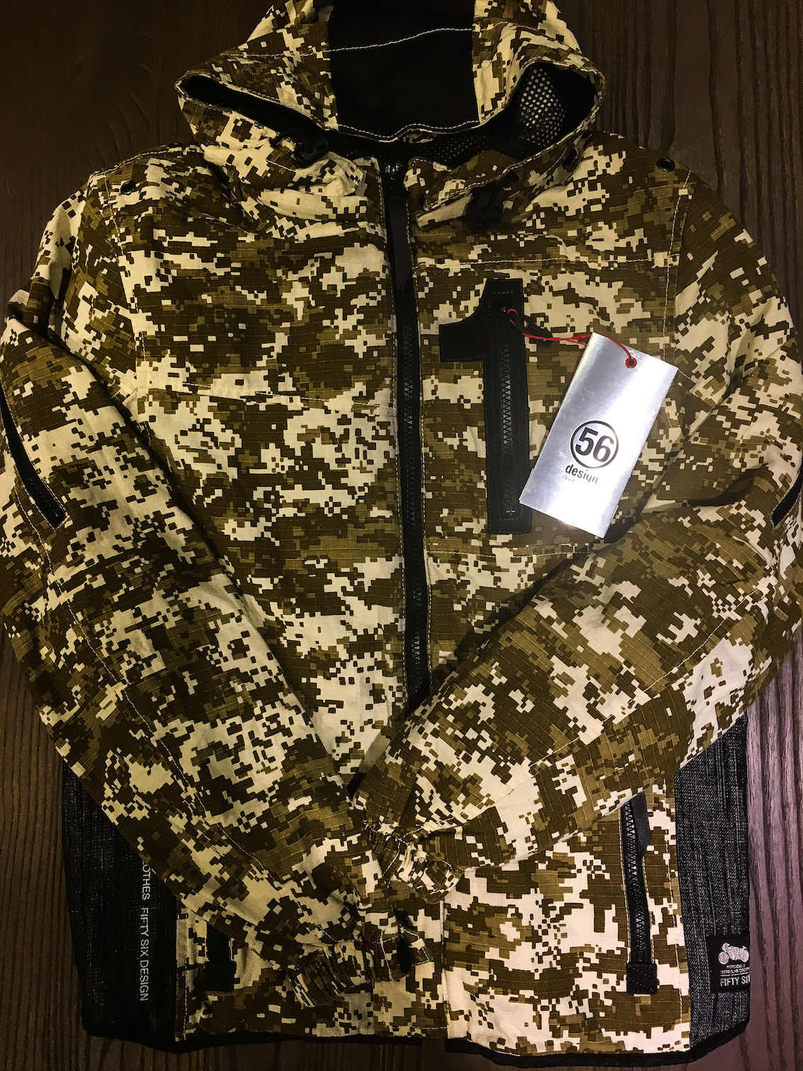 56 DESIGN S-LINE COTTON PARKA輕薄連帽迷彩外套