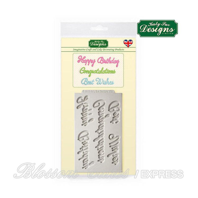 Katy Sue Word Perfect Birthday Set - Silicone Mould