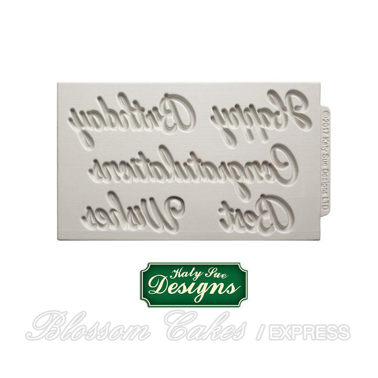 Katy Sue Word Perfect Birthday Set - Silicone Mould