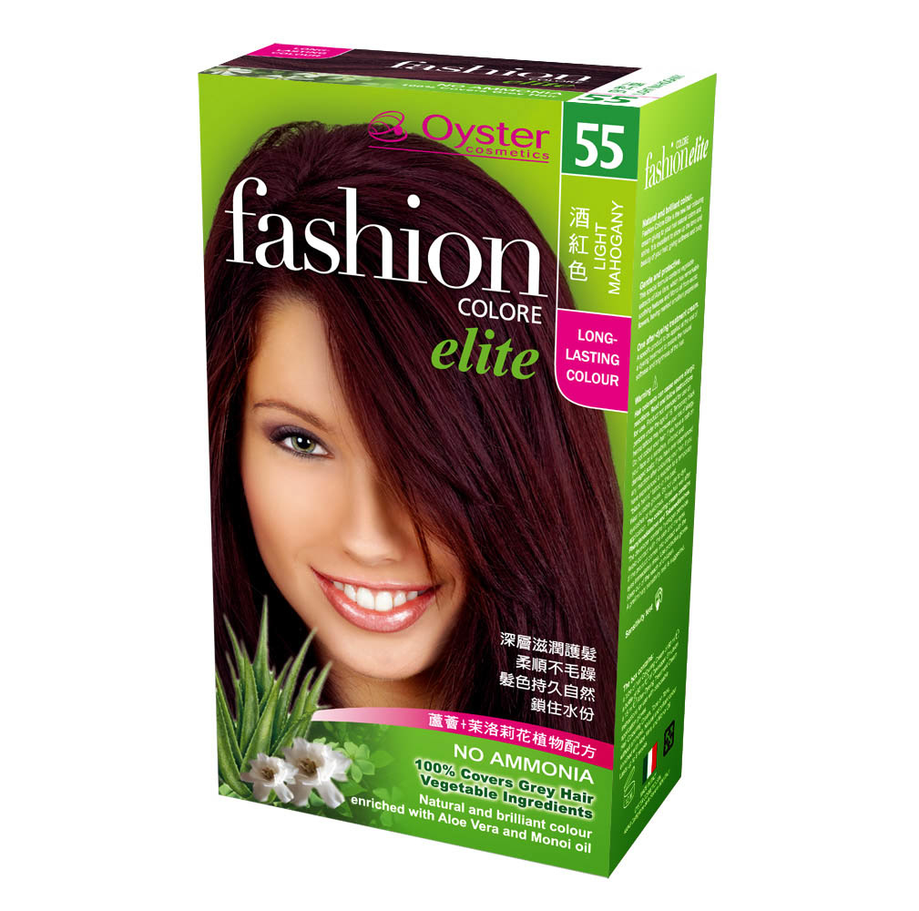 華世-歐絲特染髮劑 55號 酒紅色 Light Mahogany