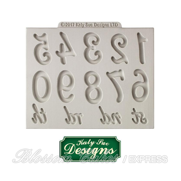Katy Sue Large Numbers - Silicone Mould