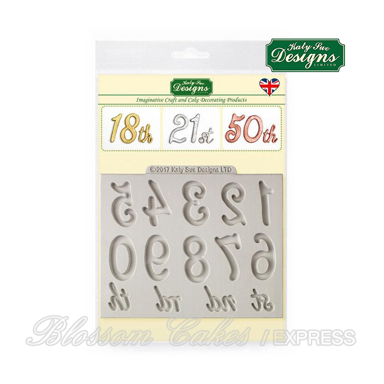Katy Sue Large Numbers - Silicone Mould