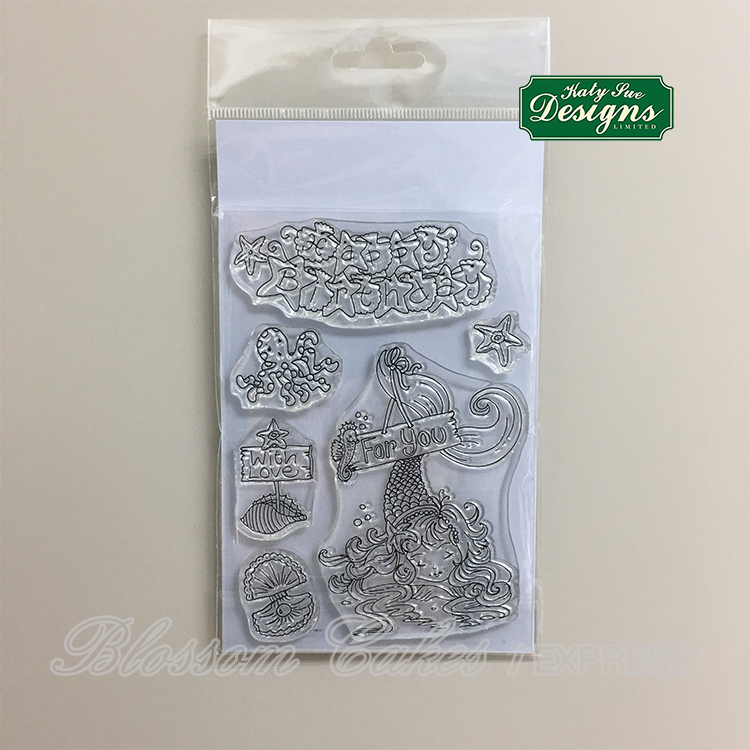 Katy Sue Mermaid Birthday Stamp Set