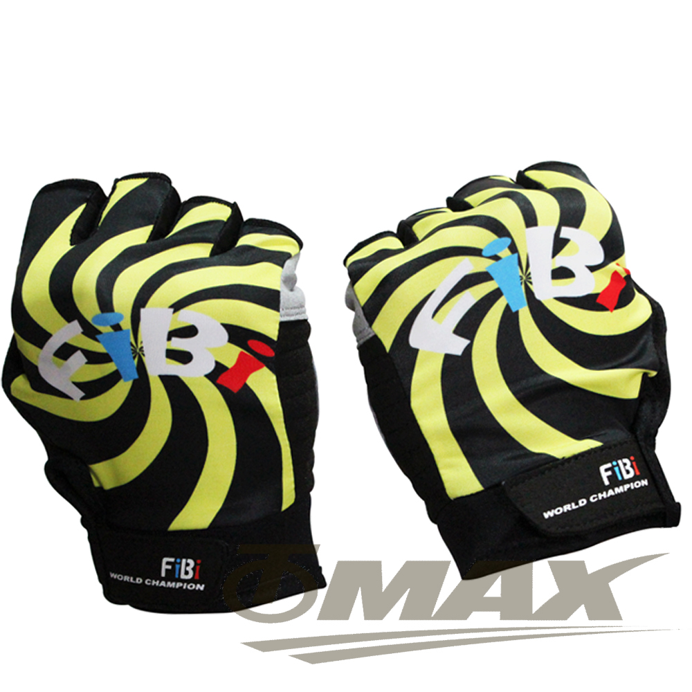 omax風火輪萊卡半指手套-黃色 破盤下殺