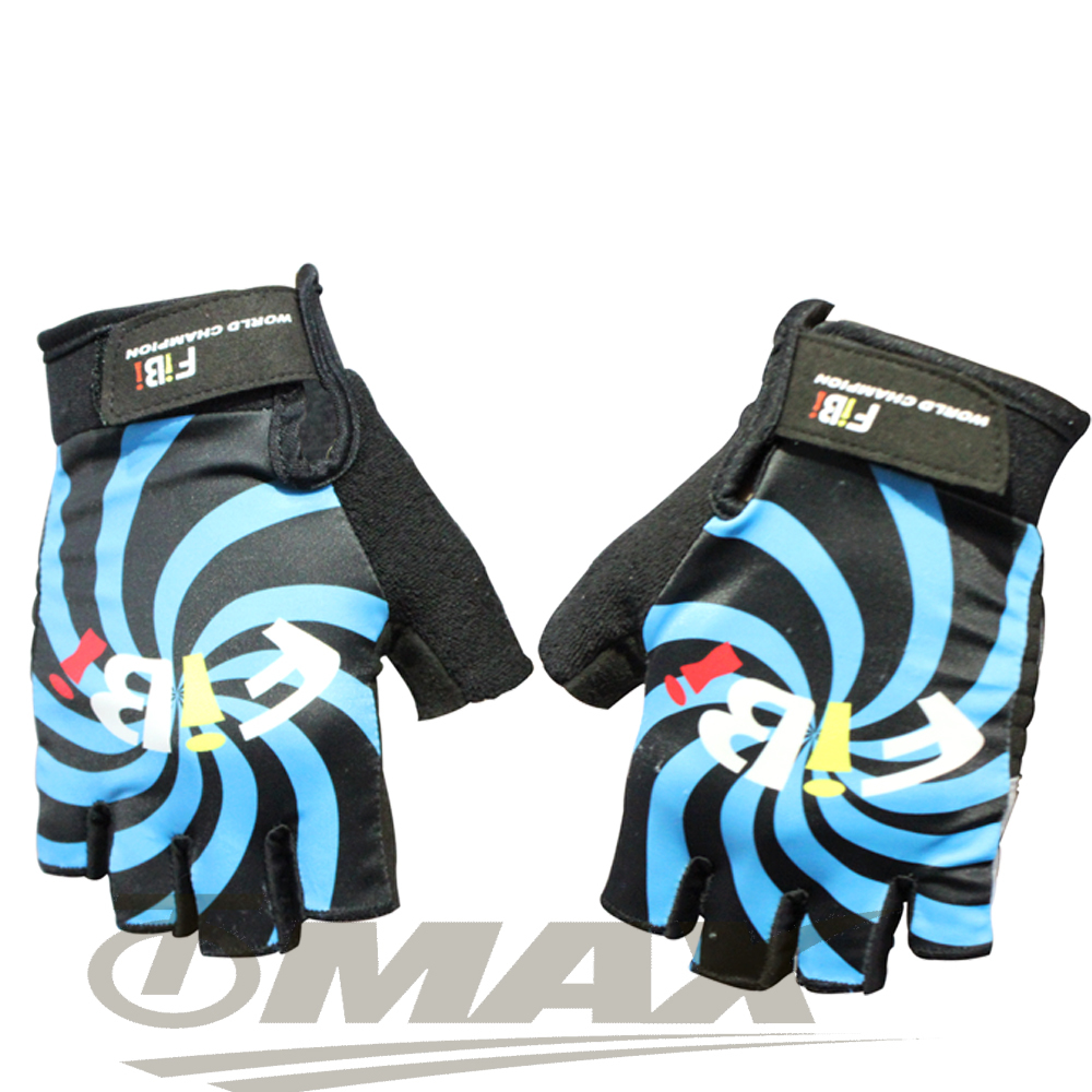omax風火輪萊卡半指手套-藍色 破盤下殺