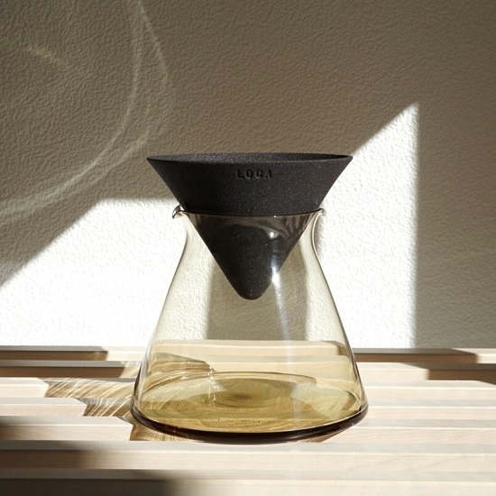 LOCA咖啡陶瓷濾杯 V形&Sghr玻璃咖啡壺套組 官網限定