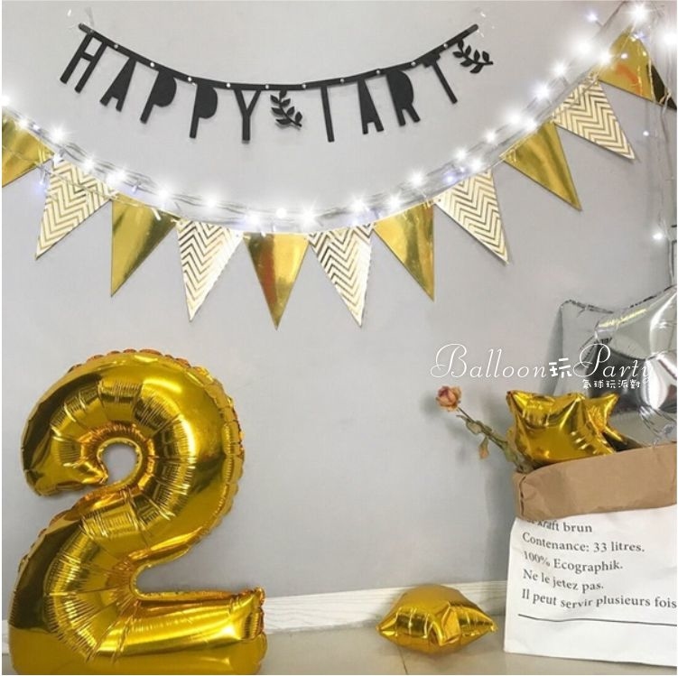 派對用品丨金三角旗