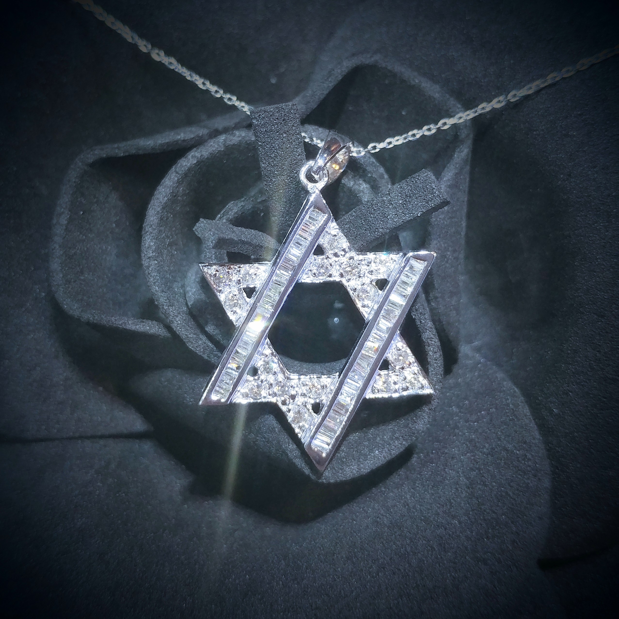 18K White Gold 0.60ct Diamond Pandent