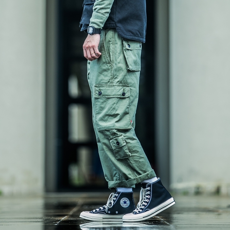 [NiL] 現貨 多口袋工裝褲黑、軍綠