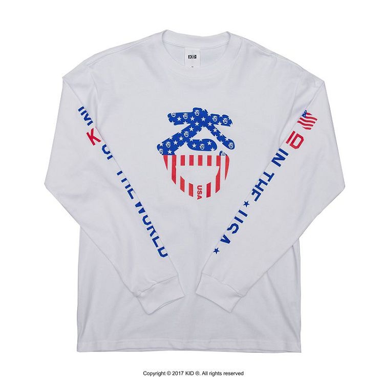 KID ® 美國LOGO長T 白