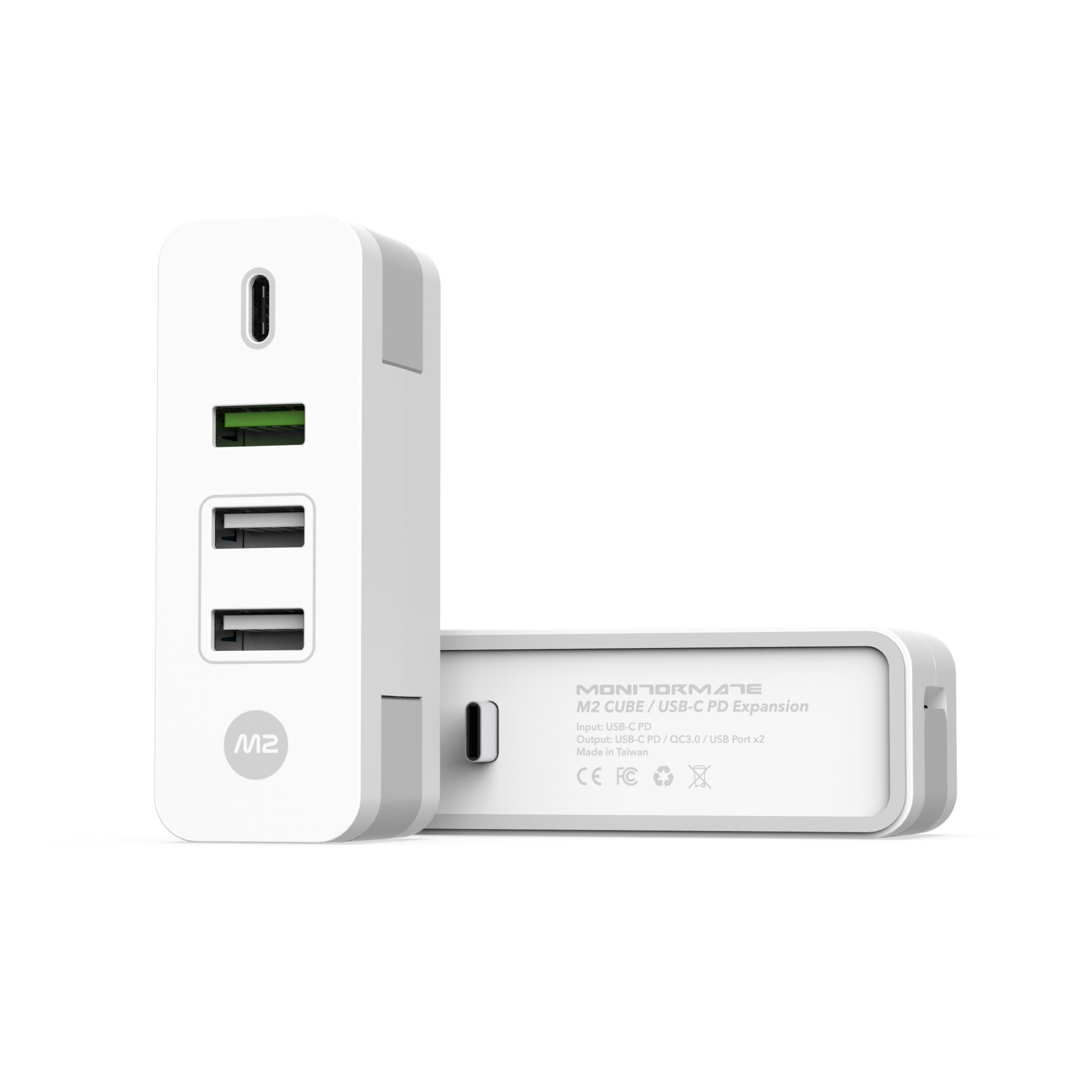 M2 Cube 充電轉接器，專為 MacBook Pro USB-C (61W/87W)充電器設計的配件