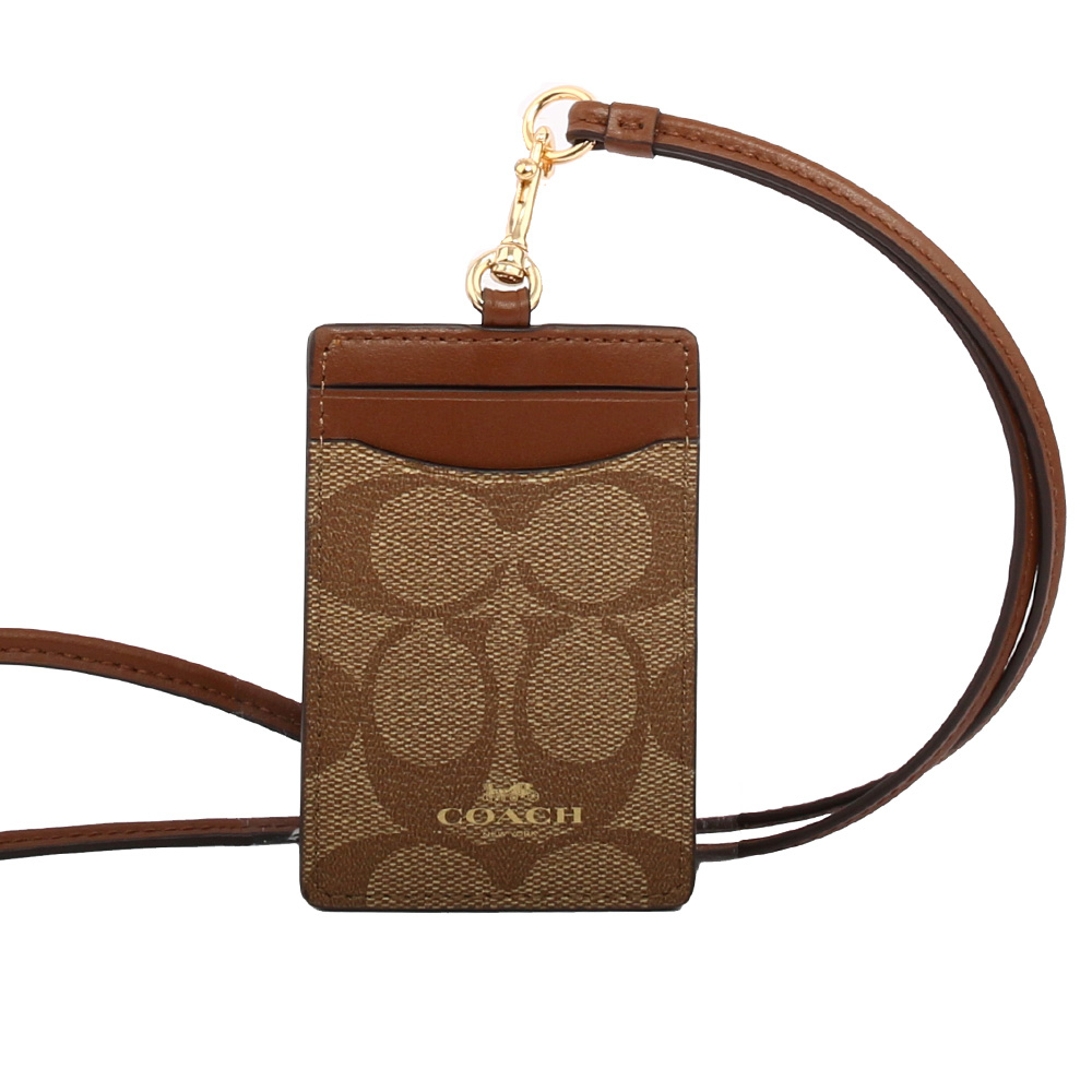 【COACH】F63274 PVC Logo掛式証件套/卡夾