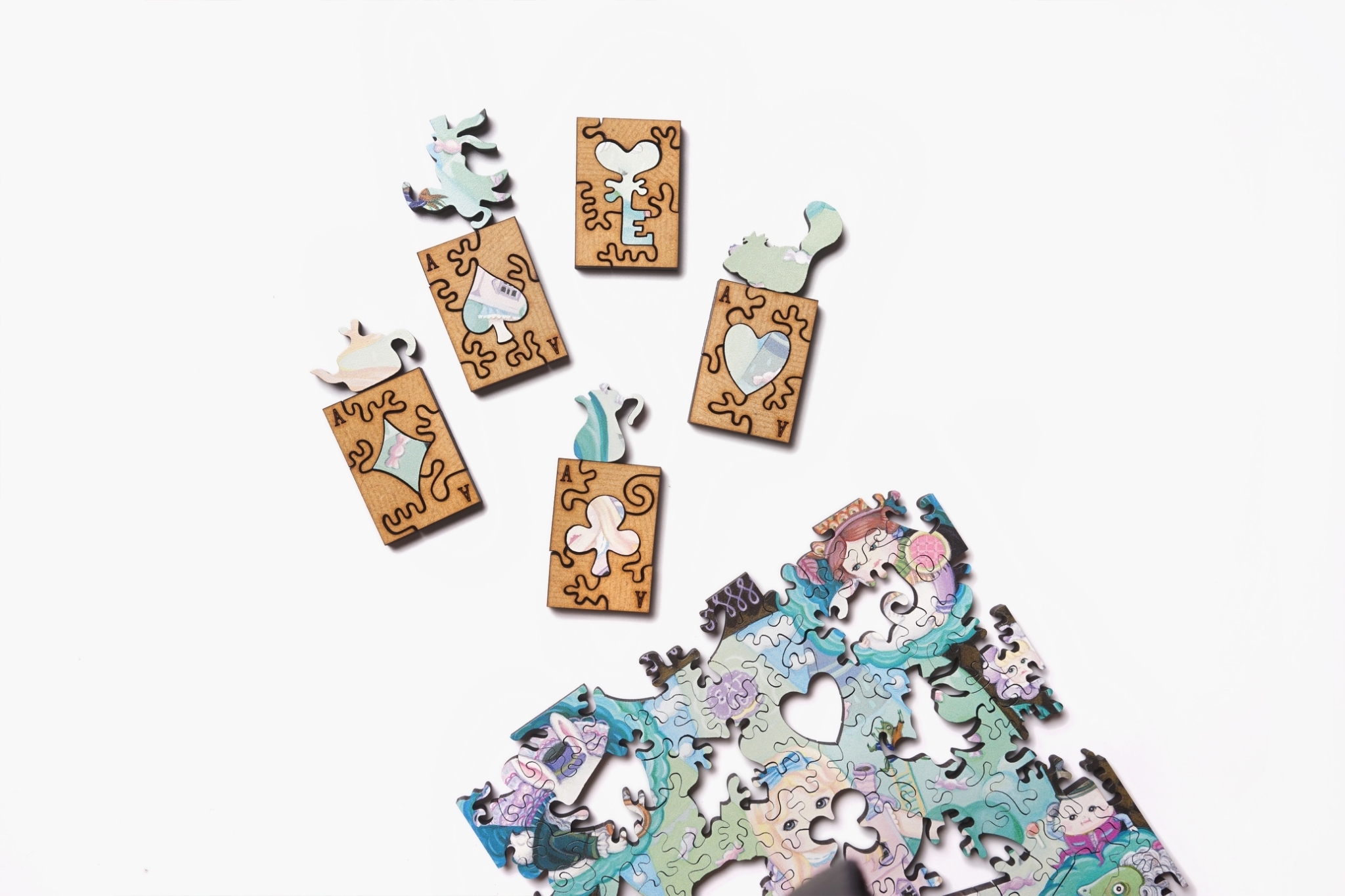 去問問愛麗絲 Alice in Wonderland 木質拼圖