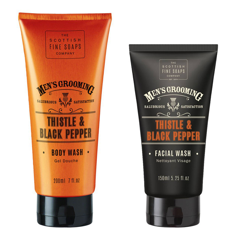 英國 Scottish Fine Soaps - 洗面露＋二合一 洗髮沐浴露 優惠組