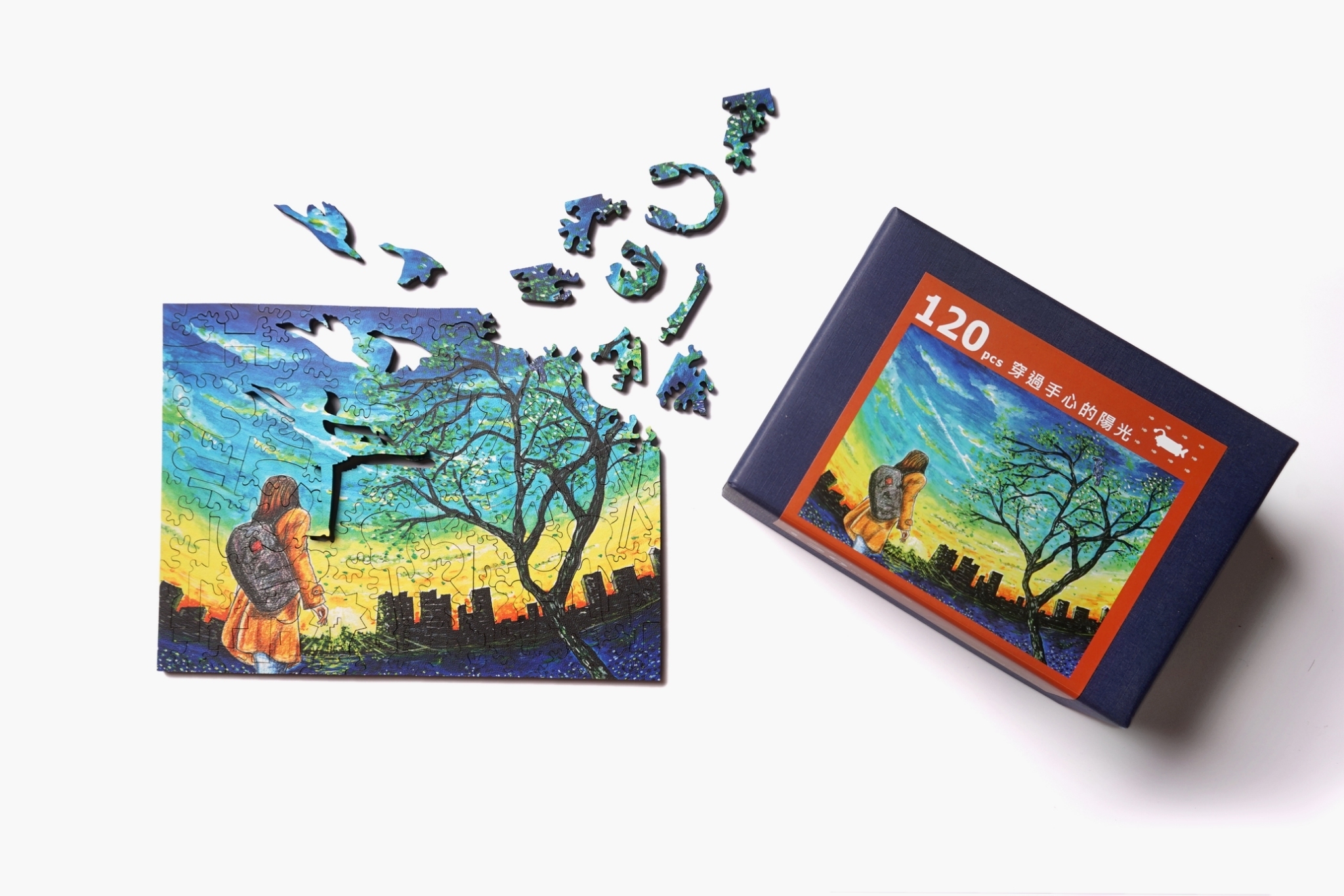 穿過手心的陽光 Sunshine in Hand 木質拼圖