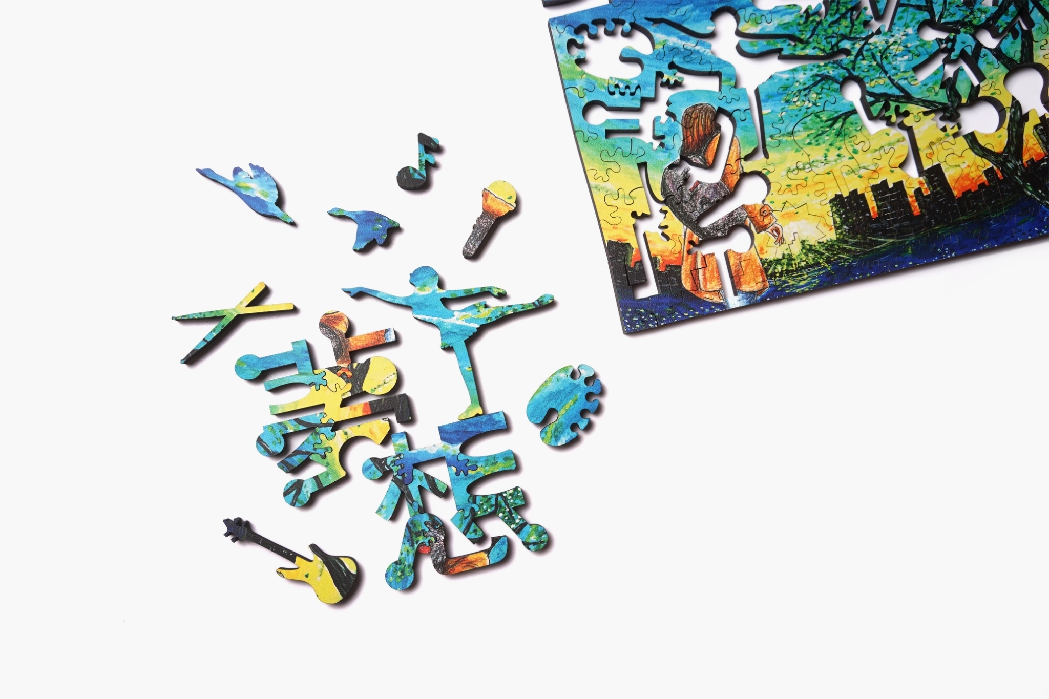 穿過手心的陽光 Sunshine in Hand 木質拼圖