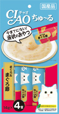 [*任選11件$138*] 日本CIAO  - 吞拿魚+吞拿魚乾醬貓小食