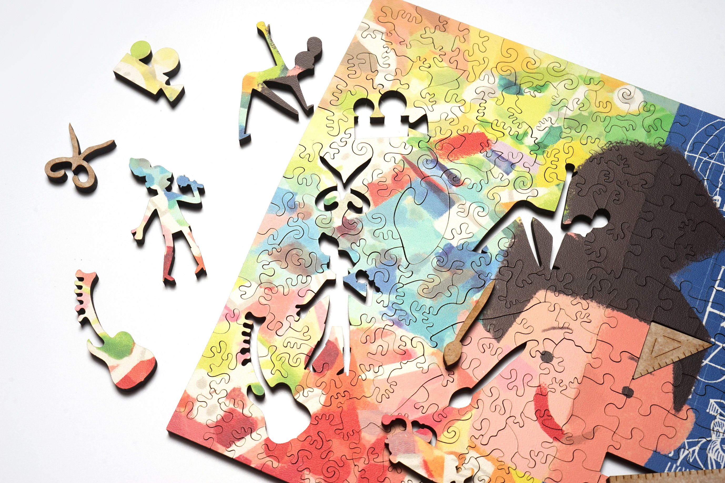 方向 Direction 木質拼圖