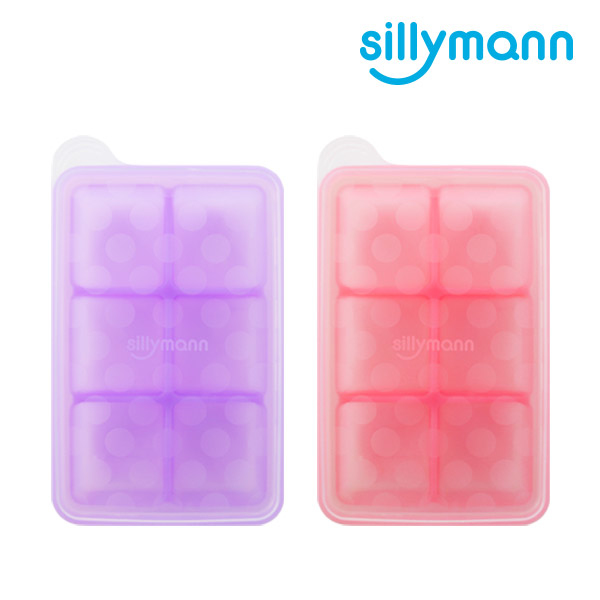 鉑金矽膠副食品分裝盒 6格