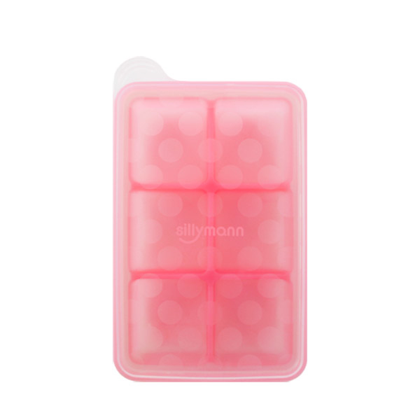 鉑金矽膠副食品分裝盒 6格