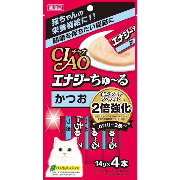 [*任選11件$138*] 日本CIAO 高能量 鰹魚 雞肉醬貓小食