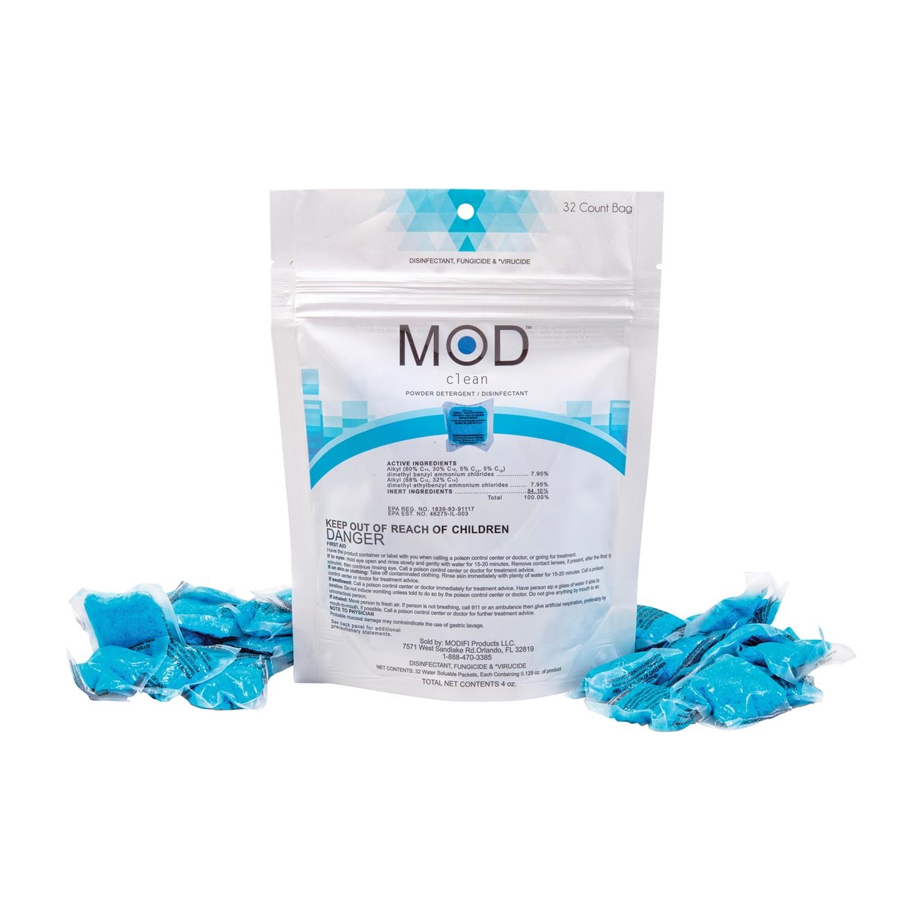 美國 Mod Clean® 專業理髮消毒粉劑 ( 一包 32 小袋 )