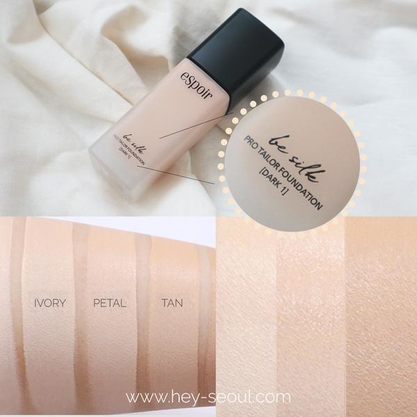 espoir be silk pro tailor foundation