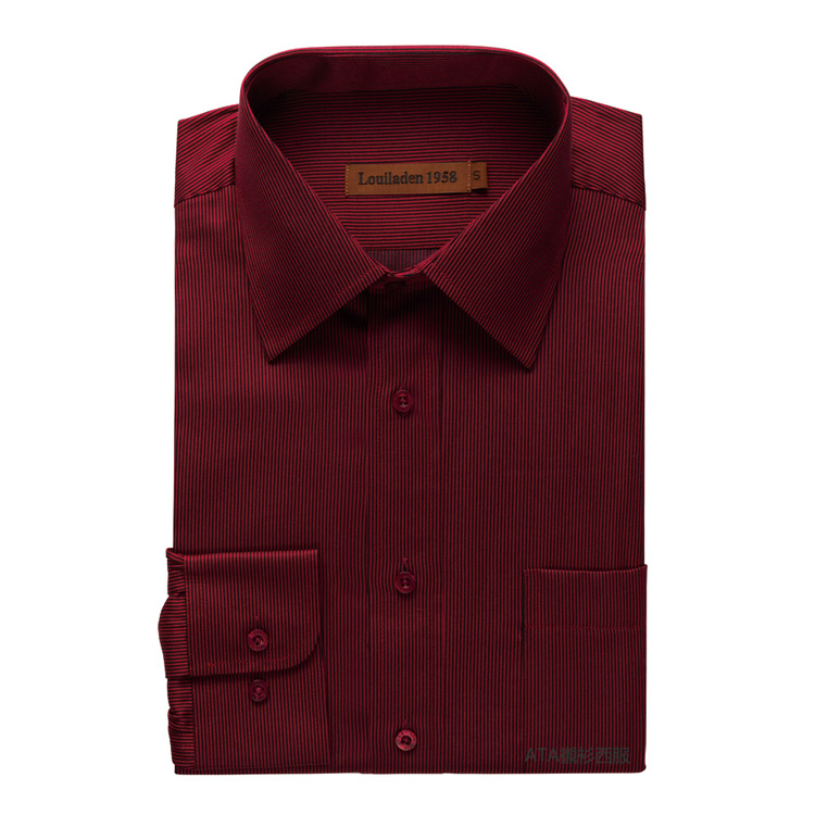 韓版防皺 紅黑直紋