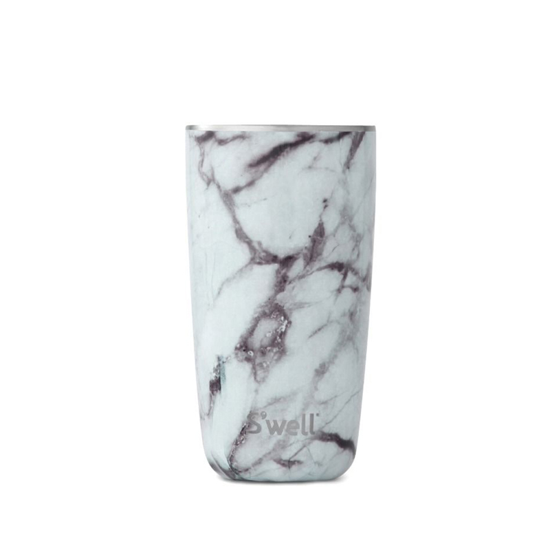S'well Tumbler-White Marble 18oz(532ml)
