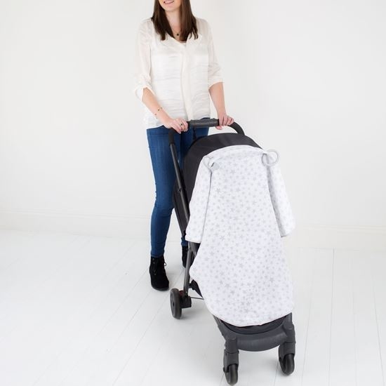 Cheeky Chompers 多功能三角棉紗巾-雅痞星星