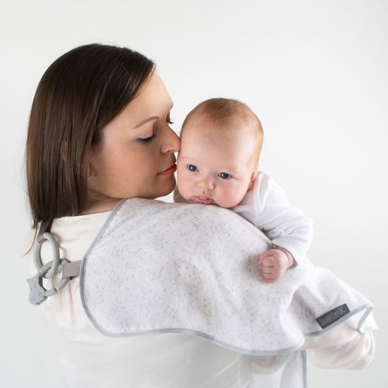 Cheeky Chompers 多功能三角棉紗巾-河馬星星