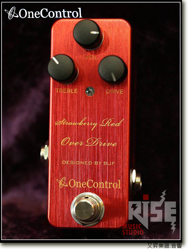 One Control STRAWBERRY RED OVERDRIVE 電吉他單顆效果器