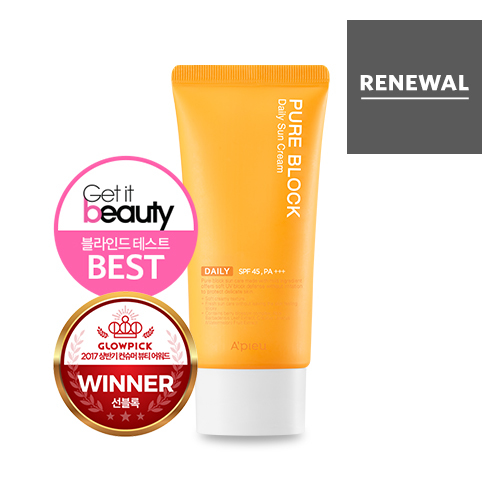 A'PIEU Pure Block Daily Sun Cream SPF45+ PA+++ 50ml