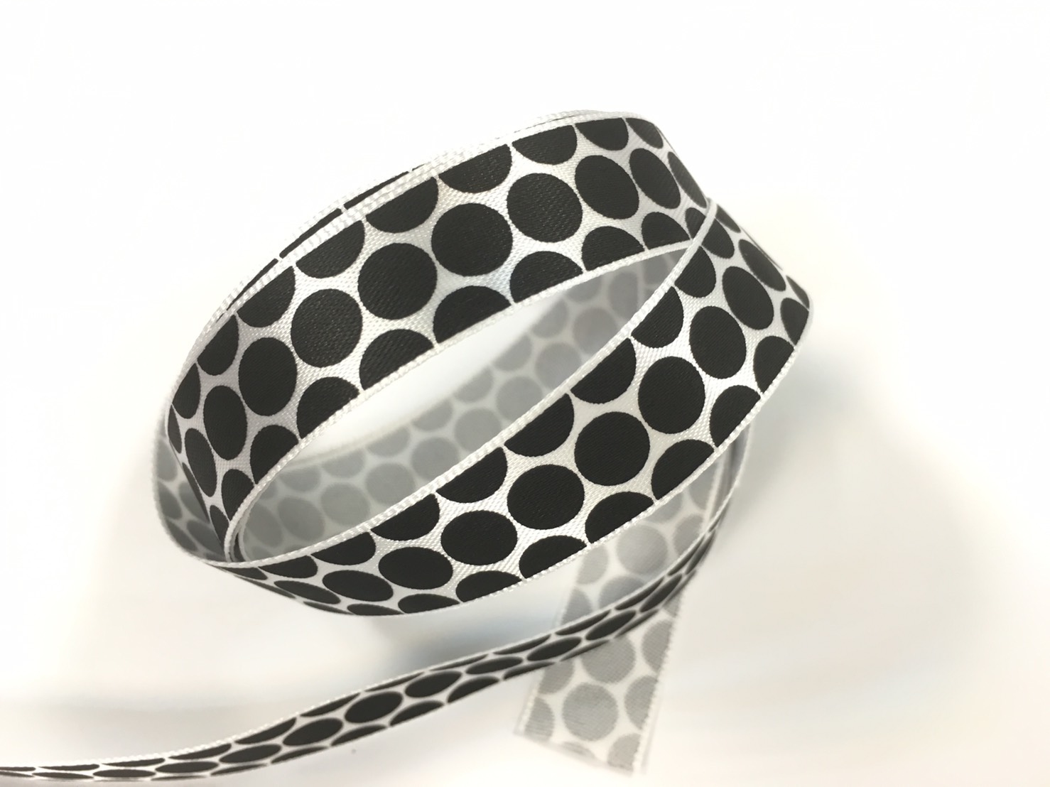 普普圓點/緞面/15mm