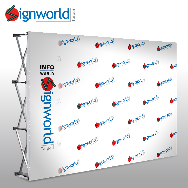 fabric pop up display