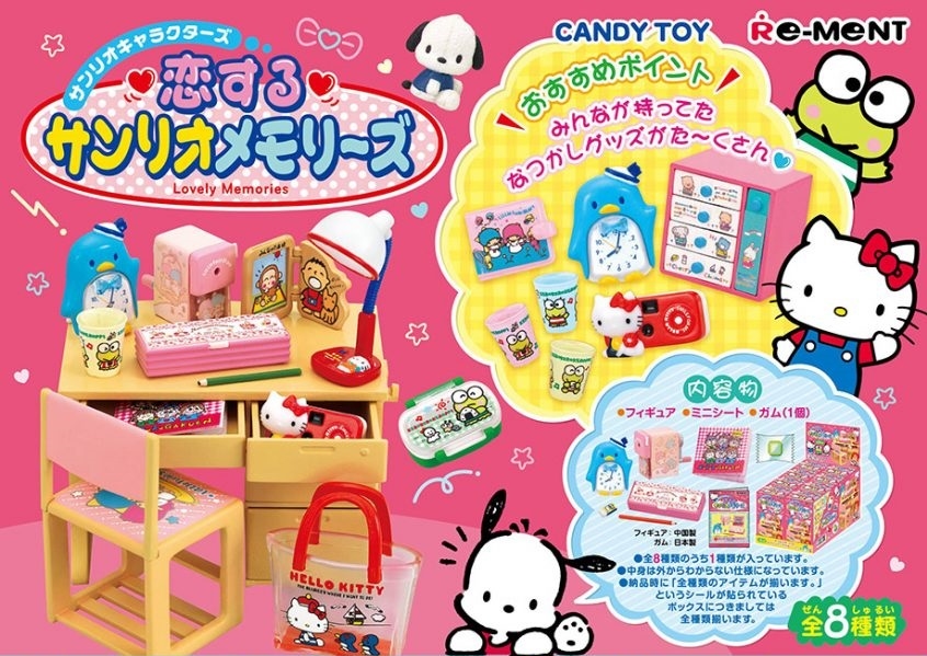 Re-Ment Miniature Sanrio Hello Kitty Lovely Memories Set # 3 Memories, # 4  Study Desk (2 items)