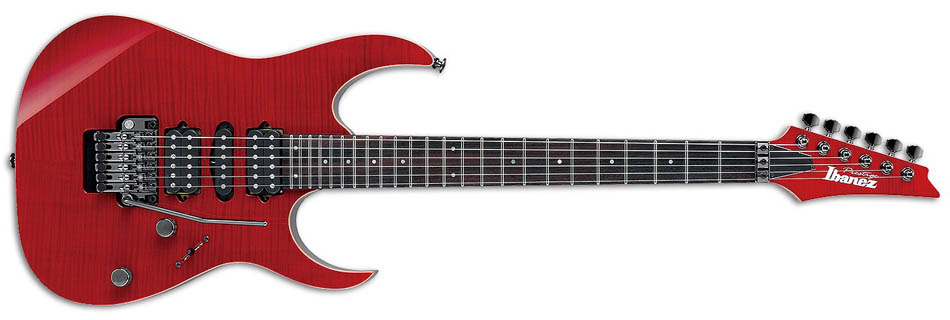 育典樂器| Ibanez Prestige RG3770FZ Trans Red 日廠電吉他