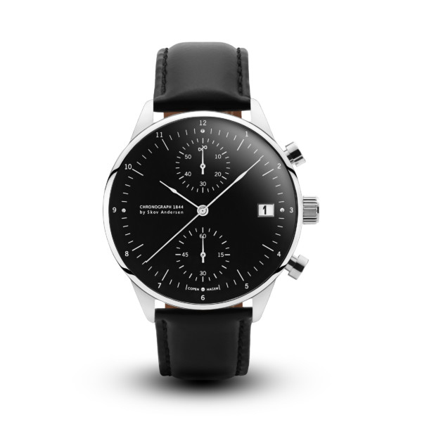 1844 Black Chronograph w/ Black Strap