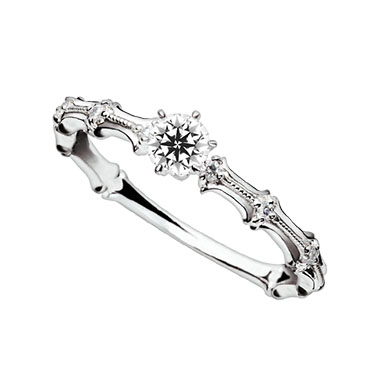 日本 Rose系列 - Lilac 鉑金鑽石戒指托 (RS3202B210)