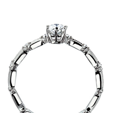 日本 Rose系列 - Lilac 鉑金鑽石戒指托 (RS3202B210)