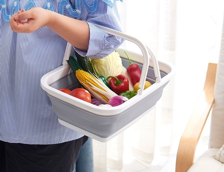 手挽 可折叠塑膠盤  ( 可折疊 )